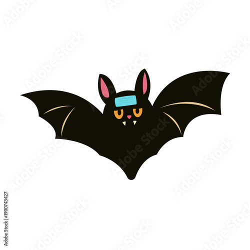 bat and pig zoonosis. nipah virus transmission concept