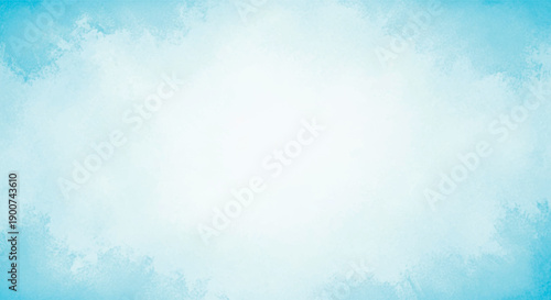 Soft blue watercolor textured background with light center and dreamy pastel edges