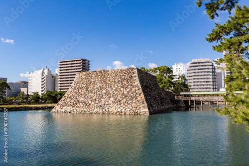 史跡高松城跡玉藻公園　天守台跡　香川県高松市