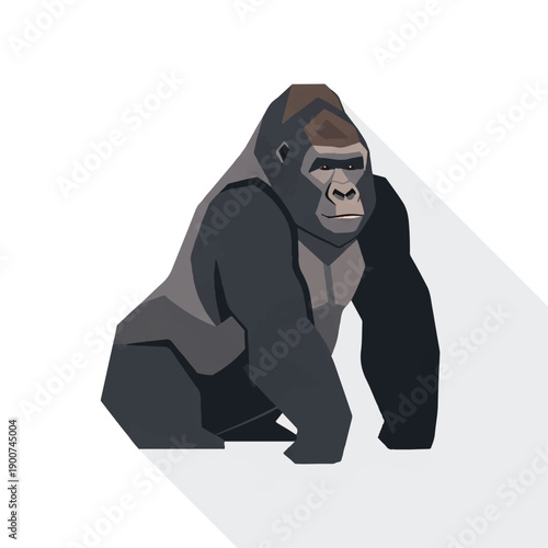 Gorilla Illustration Vector Graphic Artwork Design.