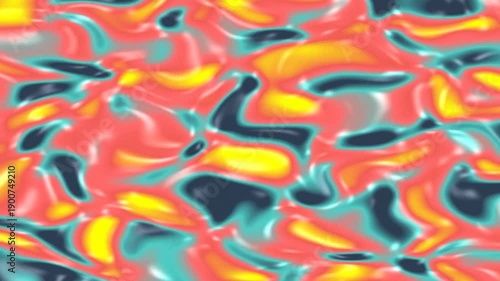 Colorful abstract pattern with flowing, vibrant, and swirling liquid-like shapes