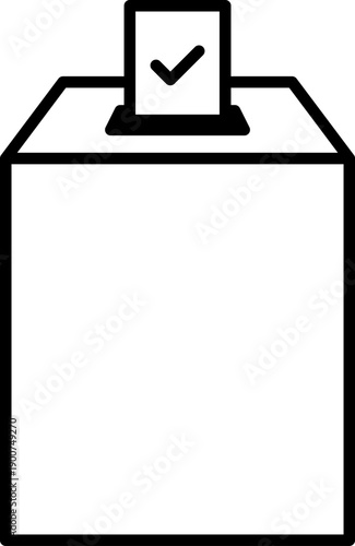 投票のシンプルなアイコン。選挙のコンセプト。