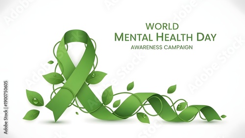 World mental health day awareness campaign promoting global wellness and mental health support