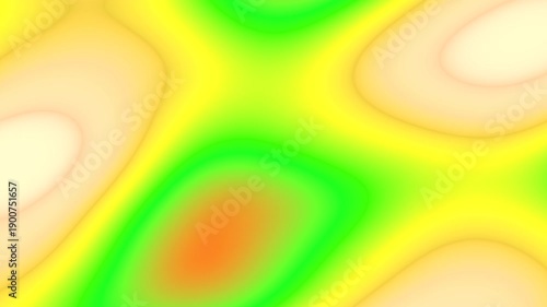 Colorful abstract background with smooth gradients of yellow, green, and orange hues