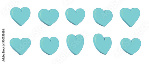 Heart icon. 3d typography. Heart, love, emotion, peace, affection, mind, joy, happiness, etc.　ハートのアイコン。ハート、愛、感情、平和、愛情、心、喜び、嬉しさ、心臓など