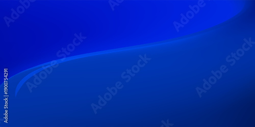 Deep blue ocean gradient wallpaper. Abstract deep dark navy underwater background. Night sky and deep water surface design. Blur sea backdrop for presentation, brochure, poster, banner. Vector