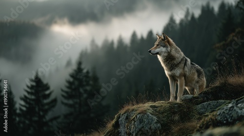 wolf in winter