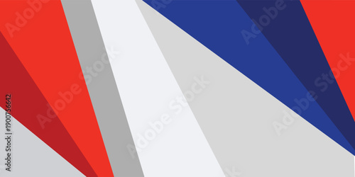 Abstract background blue, red, white and silver color modern design eps10 ilustration
