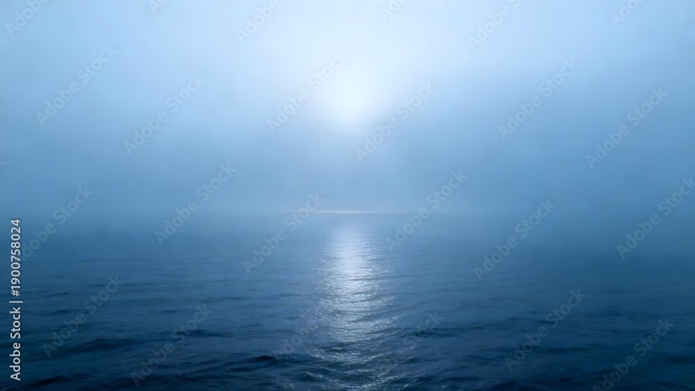 Fototapeta premium MistyOceanHorizonGlow