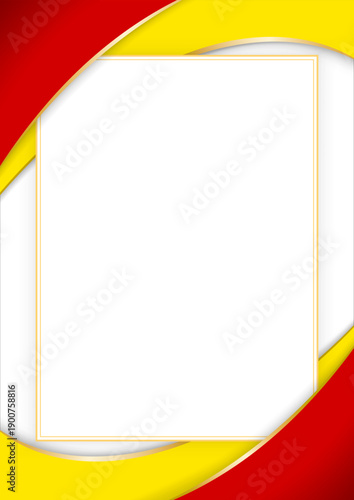 vertical frame and border with Macedonian flag