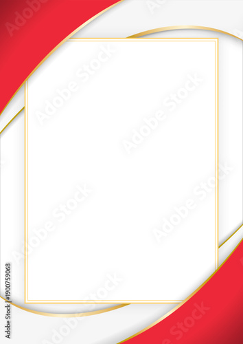 vertical frame and border with Singaporean flag