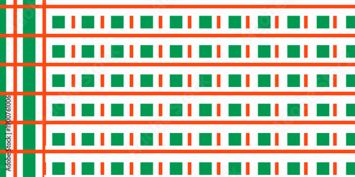 Christmas seamless pattern. Red and green diagonal stripes background. Candy cane repeating decoration wallpaper. Winter holiday lines backdrop. Xmas peppermint present wrapping print design. Vector