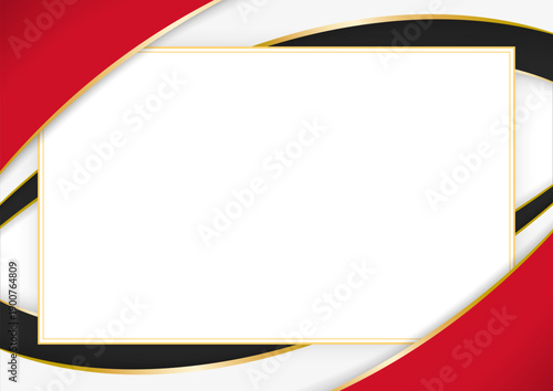 horizontal frame and border with Syrian flag