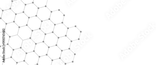 Geometric abstract background with connected line and dots. Structure molecule and communication. Scientific concept for your design. Medical, technology, science background. Vector