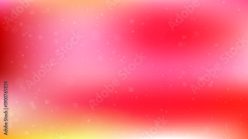 Abstract red vector background with soft bokeh lights and golden gradient. Festive shiny banner for Christmas, Valentine's Day or wedding invitation. Elegant blurred luxury design backdrop.