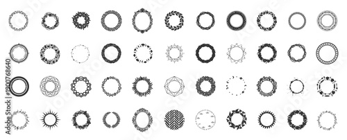 Mega Collection of Decorative Circle Frames and Circular Borders