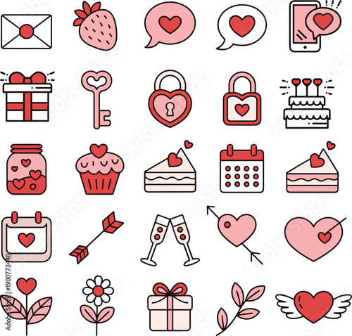 valentine_line_icons_love_symbols_set