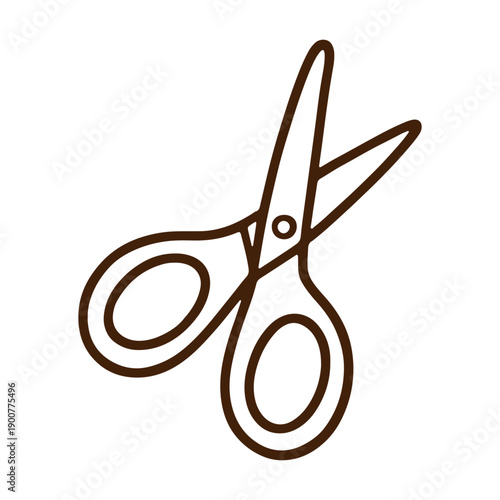 Scissors Cutting Tool Outline