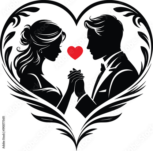 silhouette_couple_hearts_wedding_frame