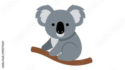 Cute Koala on a Branch.