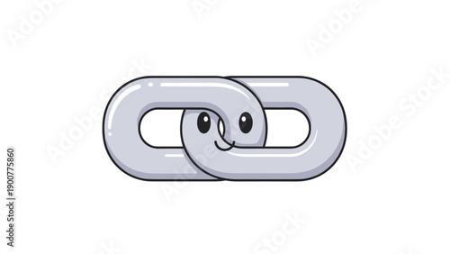 Smiling Cartoon Chain Link.