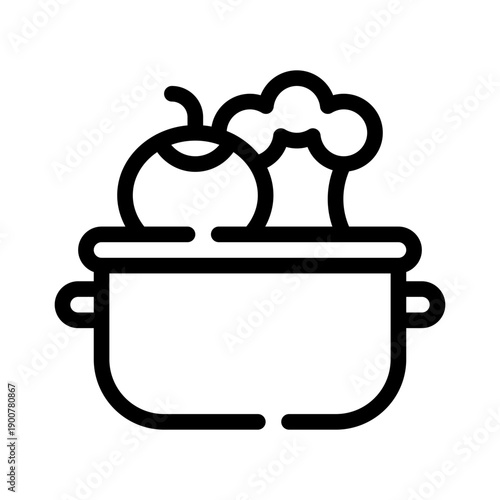 cooking line icon