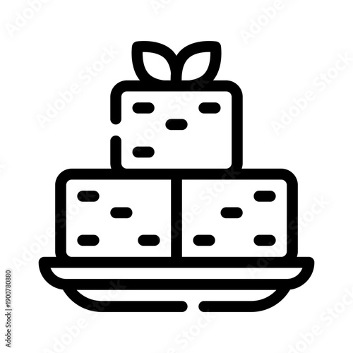 tofu line icon