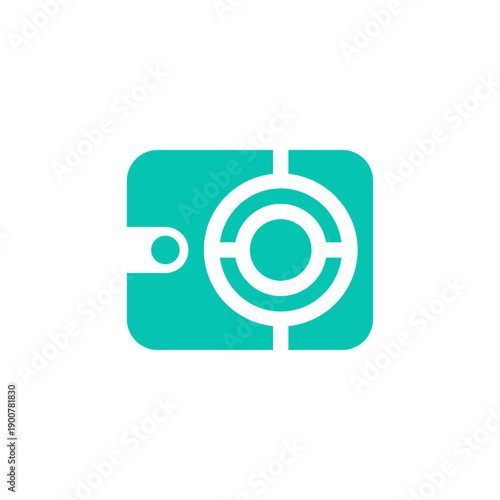 Simple crypto wallet illustration vector