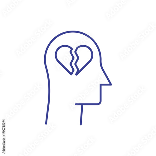 Human Mind Concept Line Icon