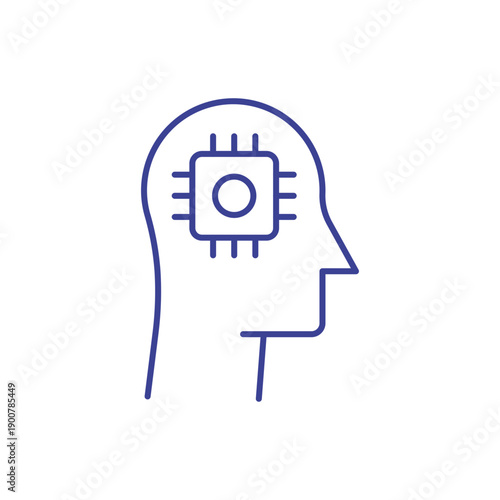 Human Mind Concept Line Icon
