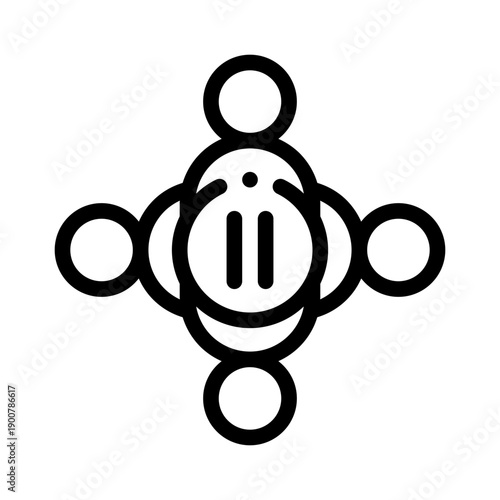 team huddle line icon