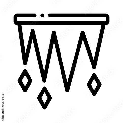 icicles line icon