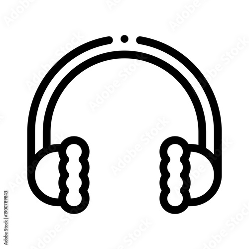earmuffs line icon