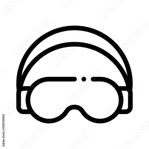 ski goggles line icon