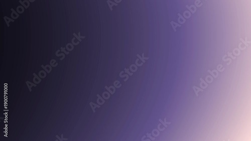 This abstract background video features a mesmerizing diagonal color gradient smoothly transitioning across the frame. Rich, deep purple hues subtly blend into softer lavender tones and a delicate, pa