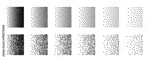 Pixel textured background, square dot fade pattern