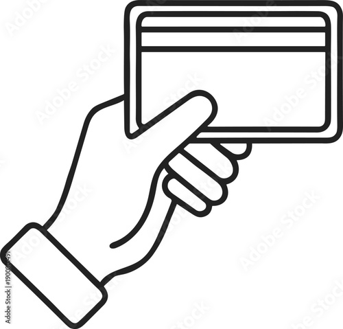 Tap to pay with credit card and pos terminal contactless wireless payment transaction