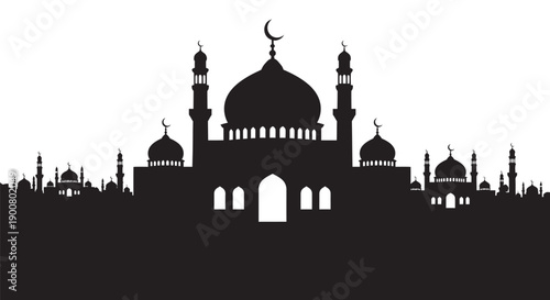 Ramadan Icon Silhouette Ending Salam Dua