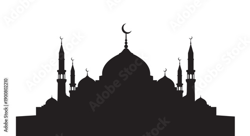 Ramadan Prayer Silhouette Icon Feet Design