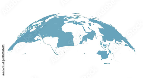 Stylized world map illustration with a focus on africa and europe