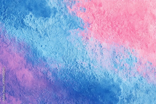 Abstract pastel colored powder explosion in pink, blue and purple hues