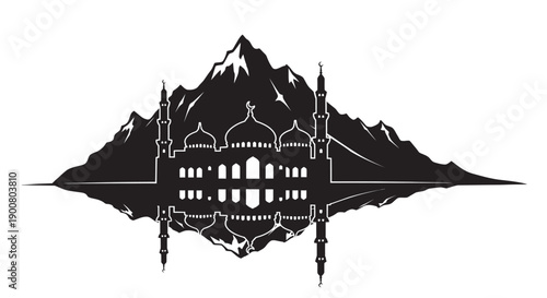 Ramadan Icon Silhouette Opening Takbir Tasbih