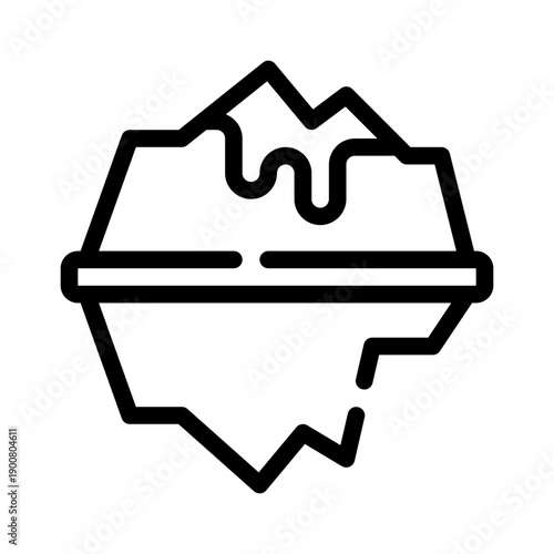 iceberg line icon
