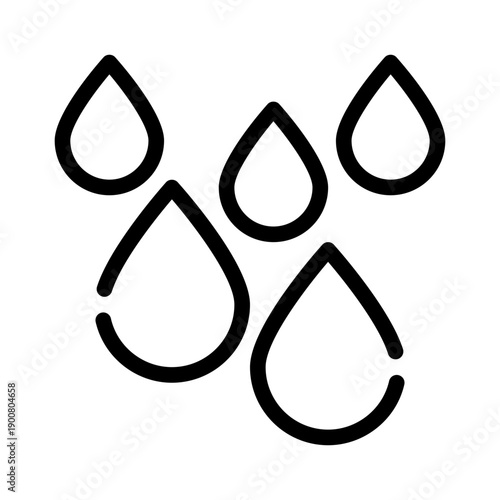 raindrop line icon