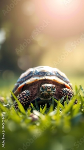 A Tortoise A Green Meadow
