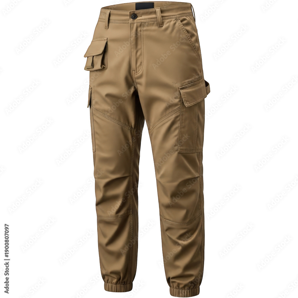 custom made wallpaper toronto digitalKhaki cargo pants with multiple pockets isolated on transparent background