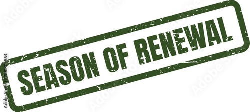 Uplifting Green Stamp Signifying the Hopeful Season of Growth and Renewal