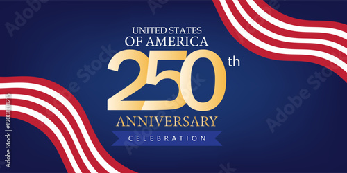 Premium celebration emblem designed for USA 250th anniversary events, branding, and commemorative use