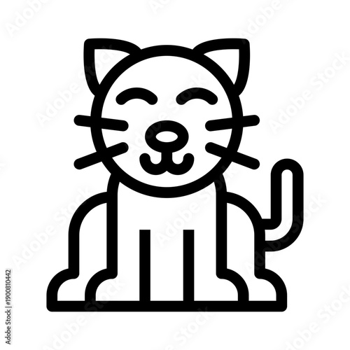 cat line icon