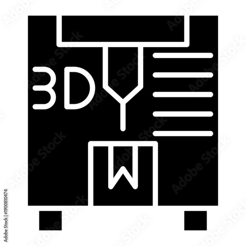 3D Printing Vector Icon